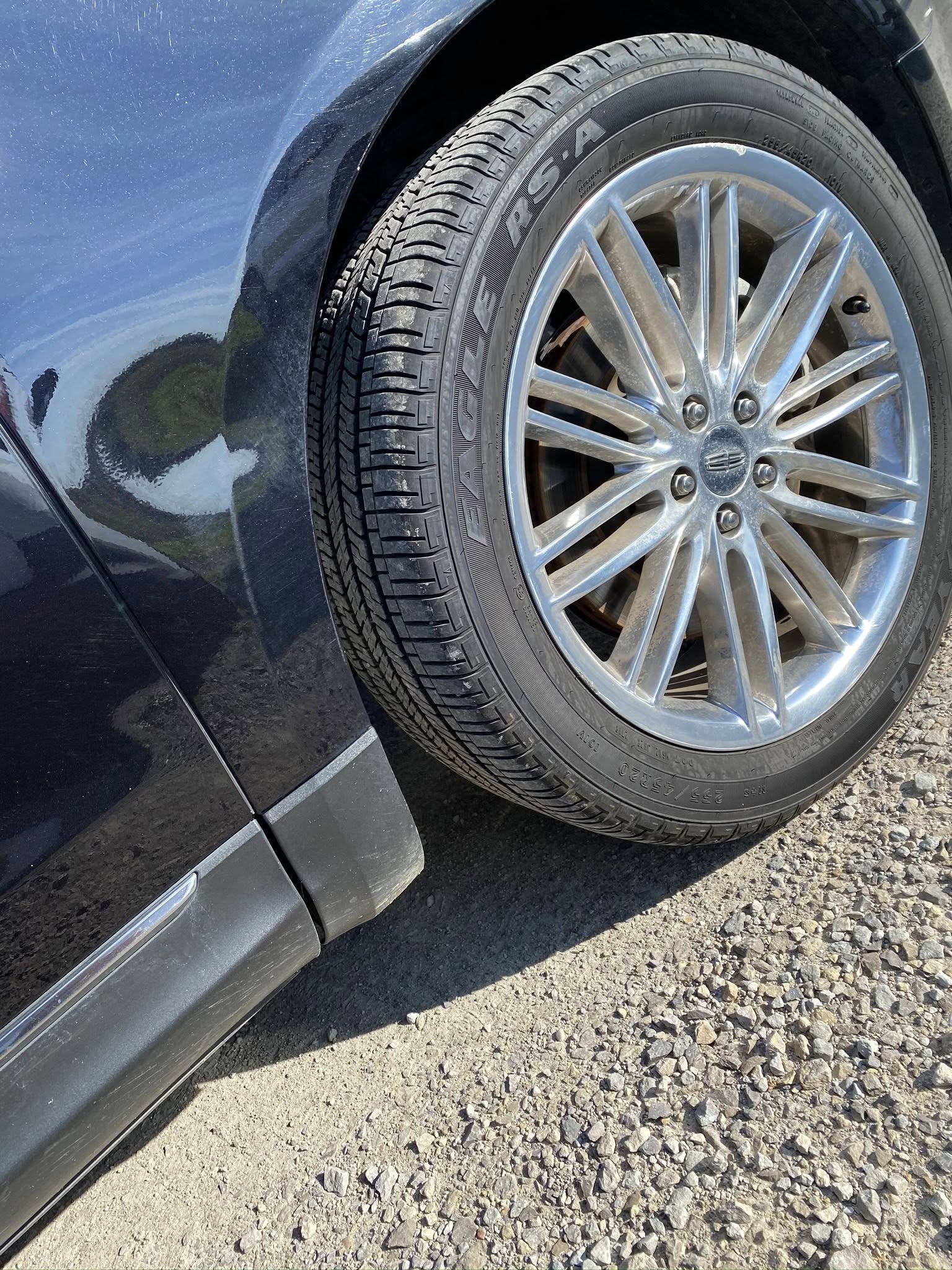 Dent Gent - Dark blue car - before repair