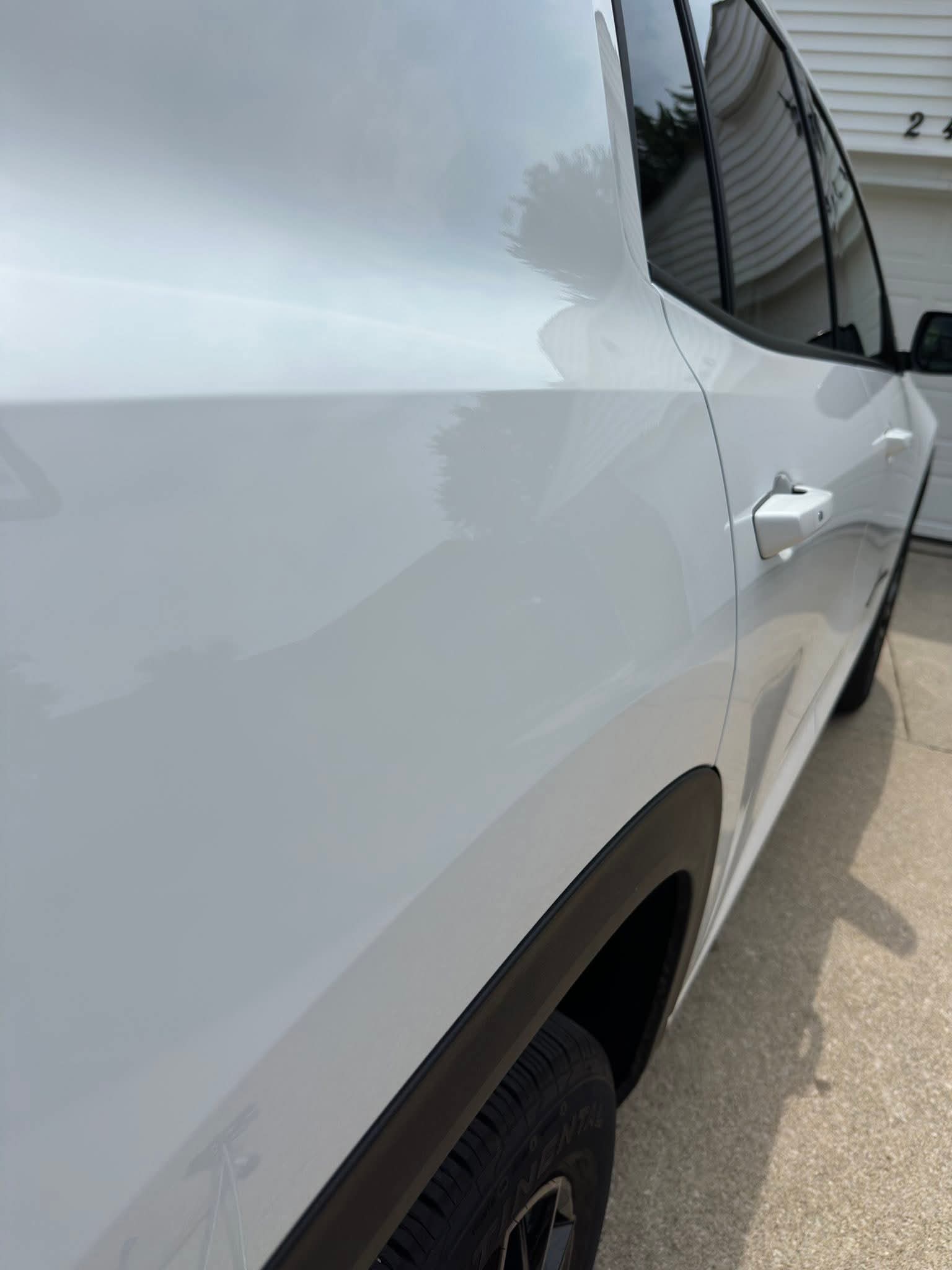 Tahoe after dent was repaired